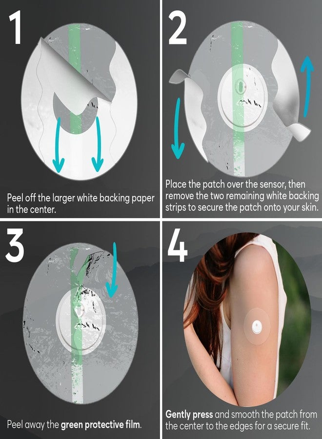 Adamson Freestyle Libre 3 Sensor Covers Waterproof – 50 Libre 3 Patches, Transparent, Long-Lasting, No Glue on Center, Non-Irritating, Easy to Apply and Remove – Ideal for Sports, Swimming, and Daily Use - Image 3